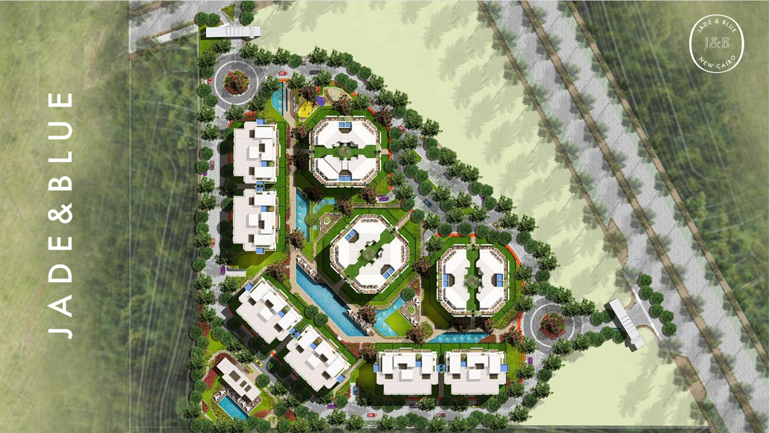 Jade and Blue New Cairo Compound Aspect Developments Master Plan