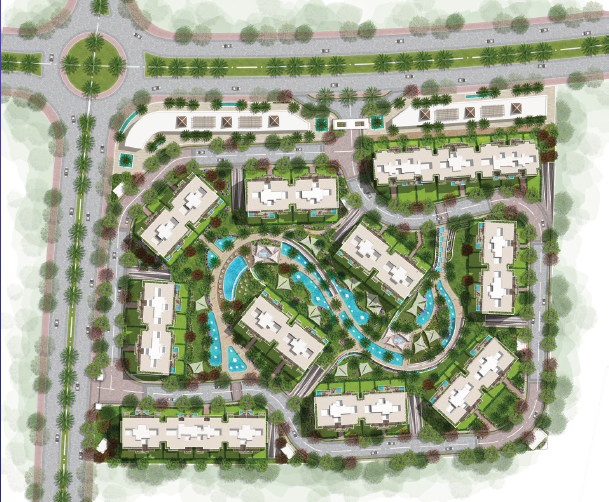 كمبوند نجم التجمع السادس رويال للتطوير العقاري - Najm Compound New Cairo  المخطط العام