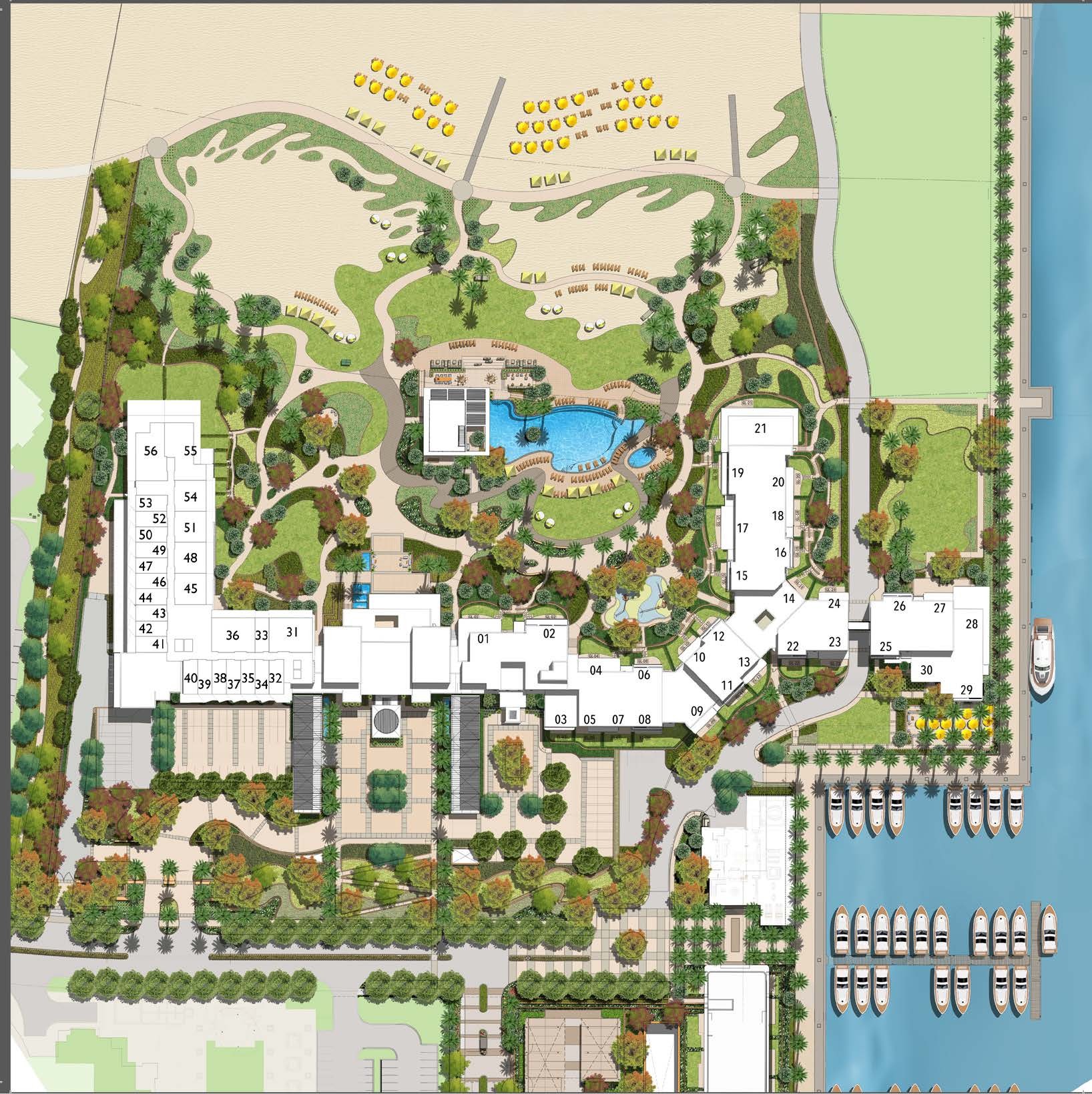 ادريس رزيدنس مراسي بيتش master plan