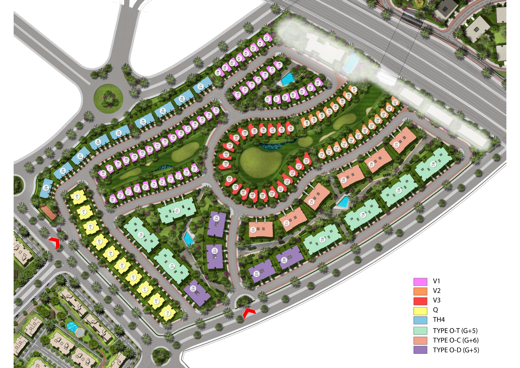 اوريجامي جولف master plan