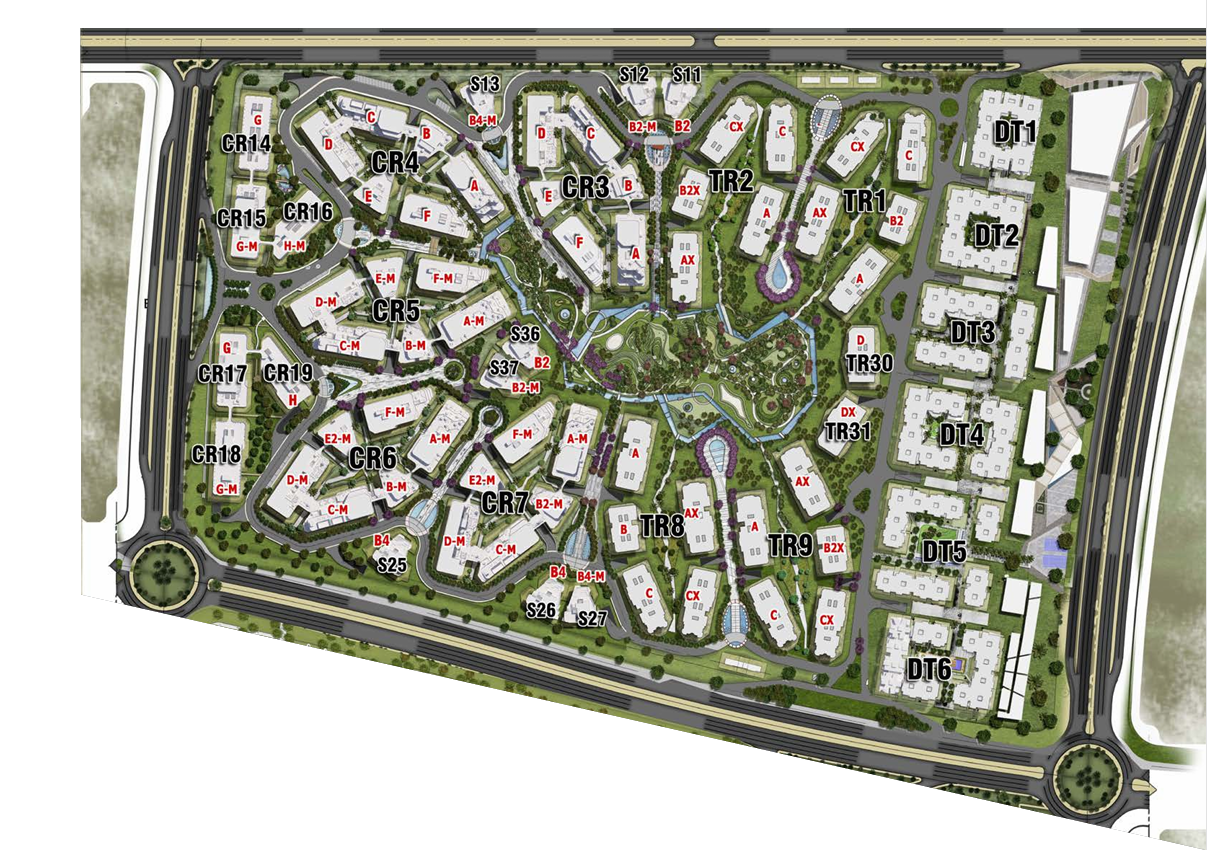 كورتيارد-بلوم فيلدز master plan