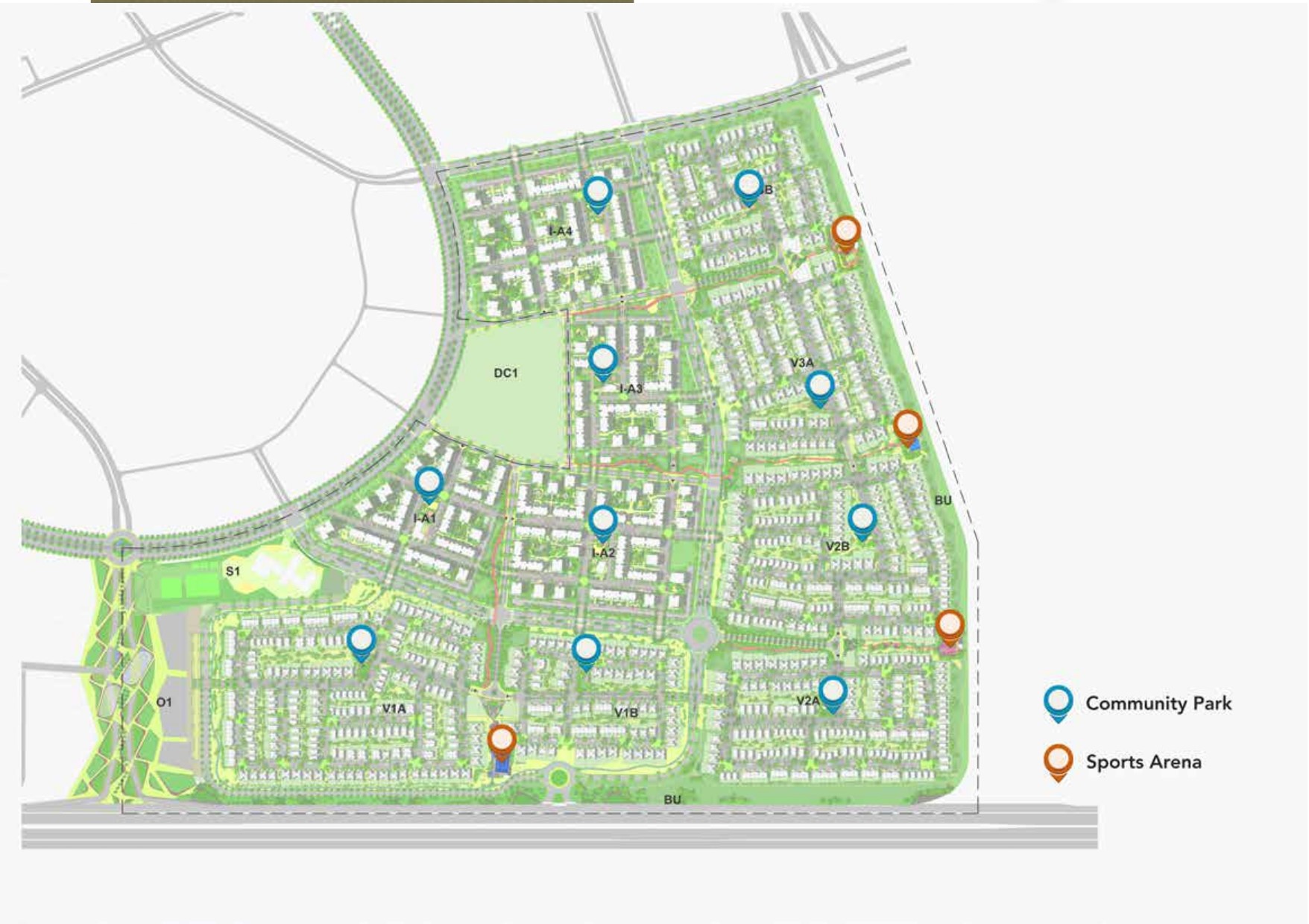 ديستركت 1 - راي master plan