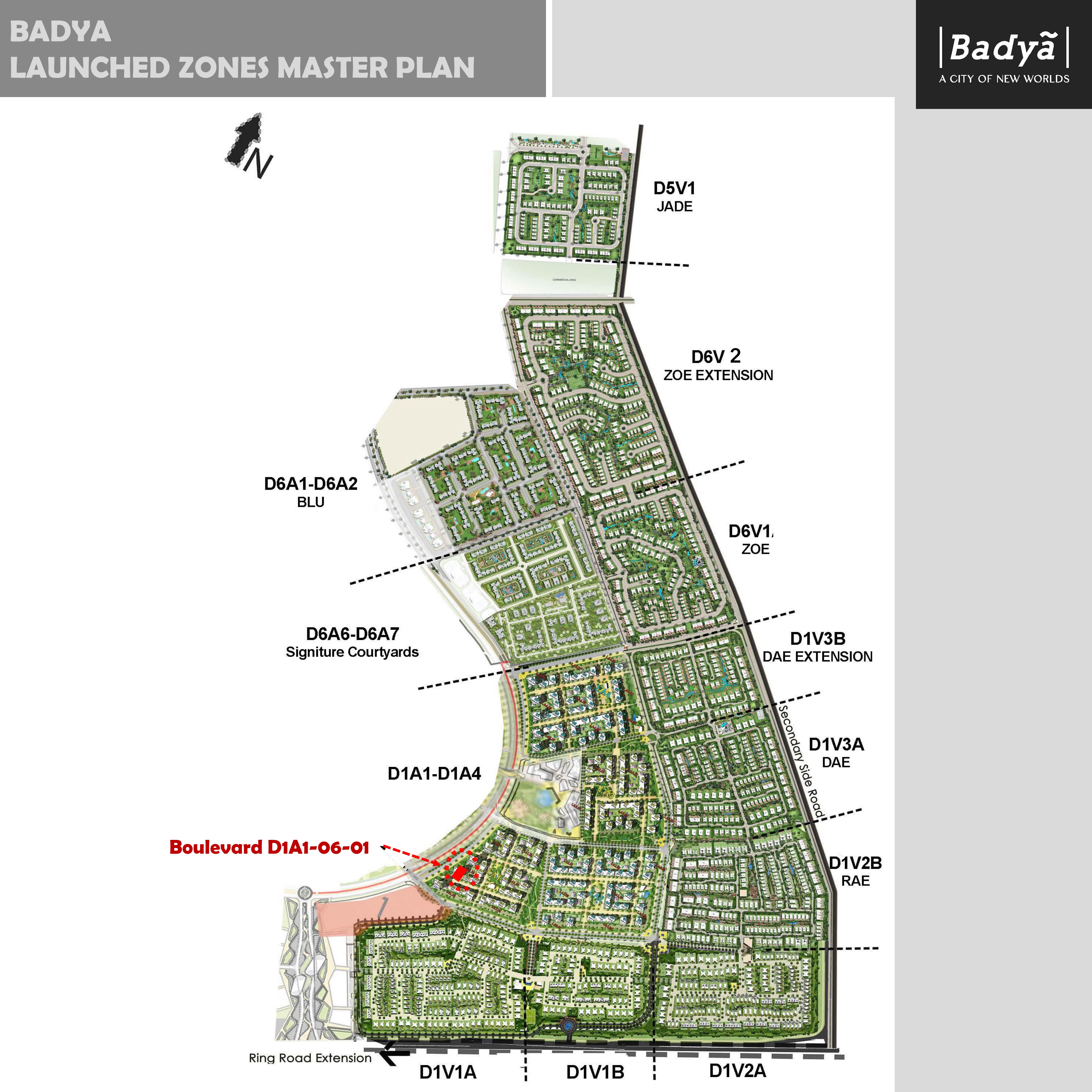 ديستركت 1 - بوليفارد master plan