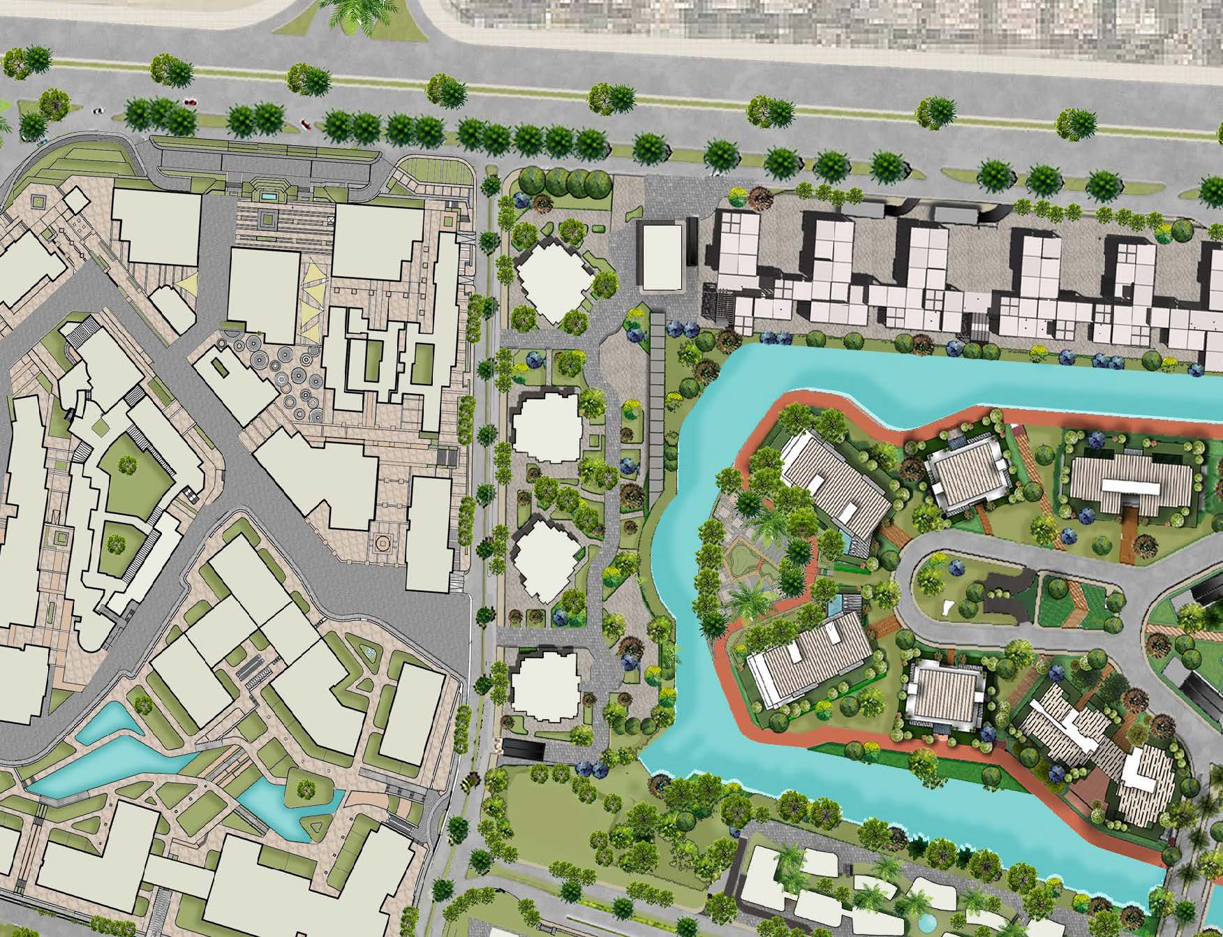 واتر فرونت ريزيدنس master plan