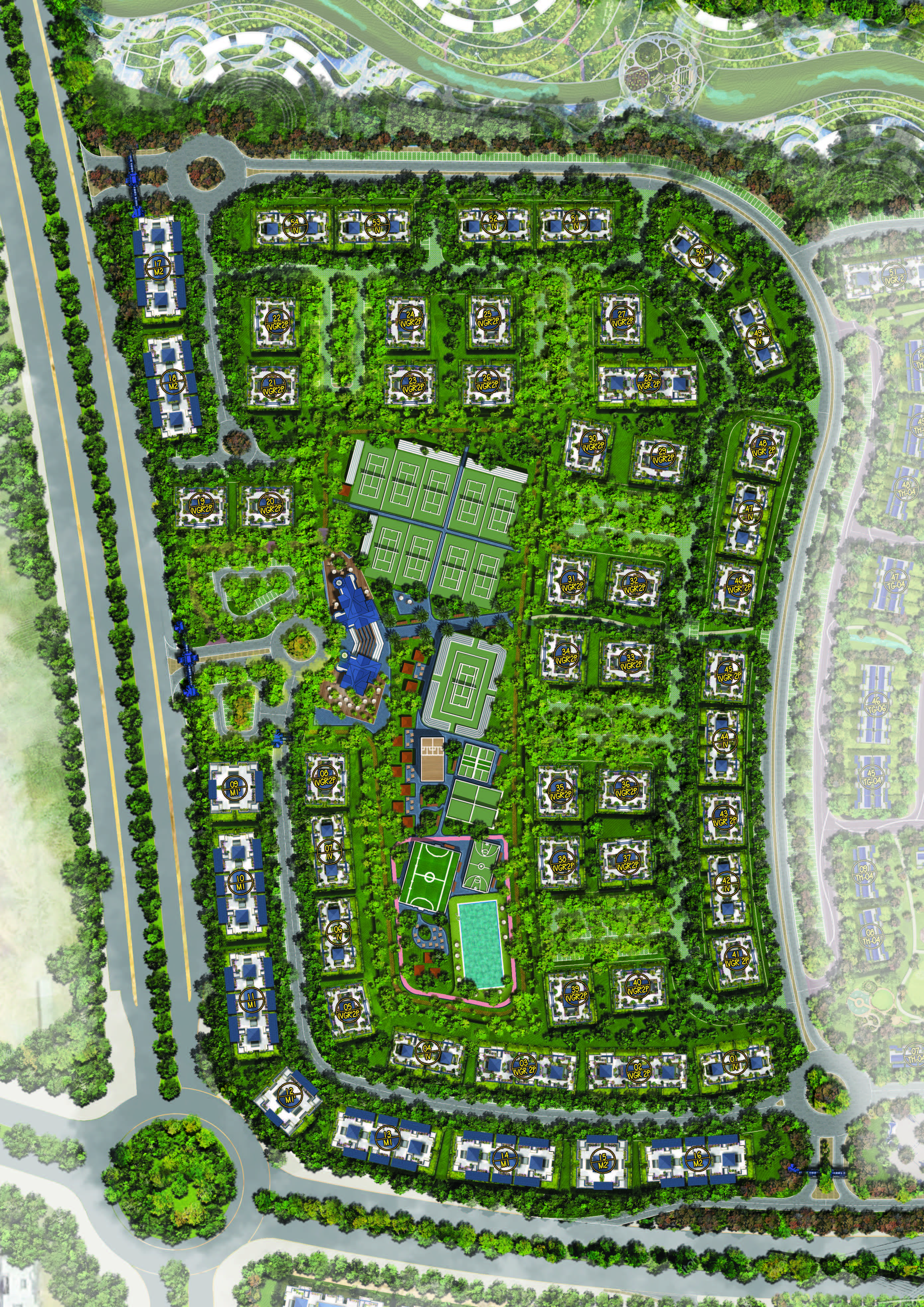 كلوب بارك master plan