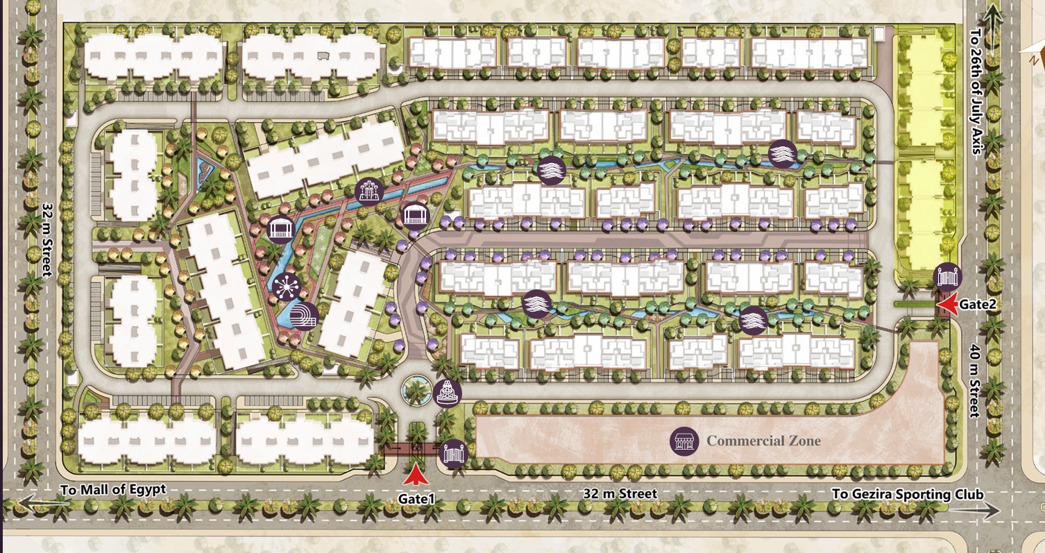 Spire - Club Hills master plan