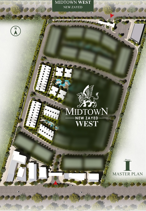 ميدتاون ويست المرحلة الثانبة master plan