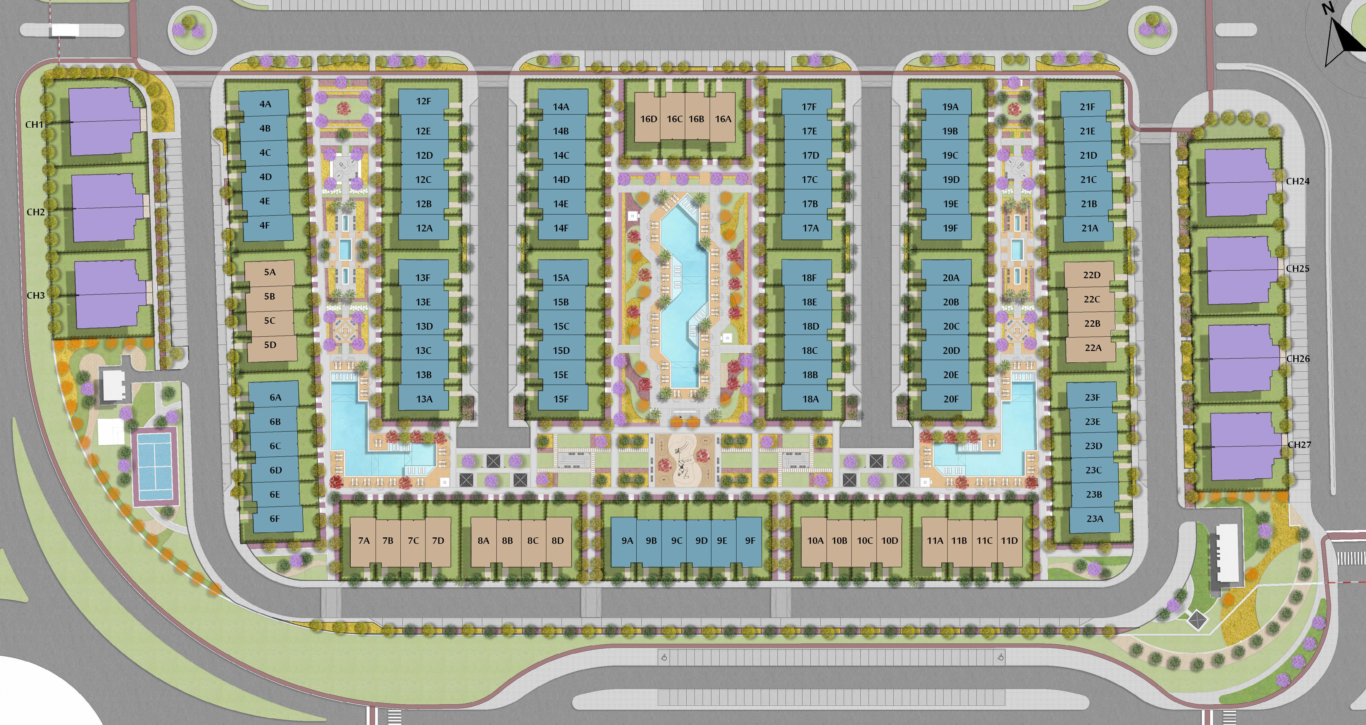 Mazarine Townhouse master plan