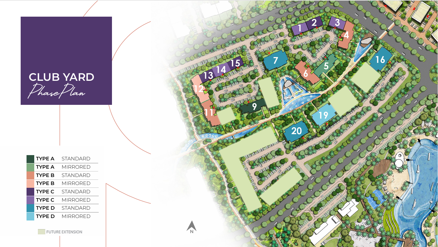 Club Yard-O West master plan