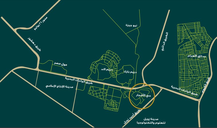 حي الاشجار master plan
