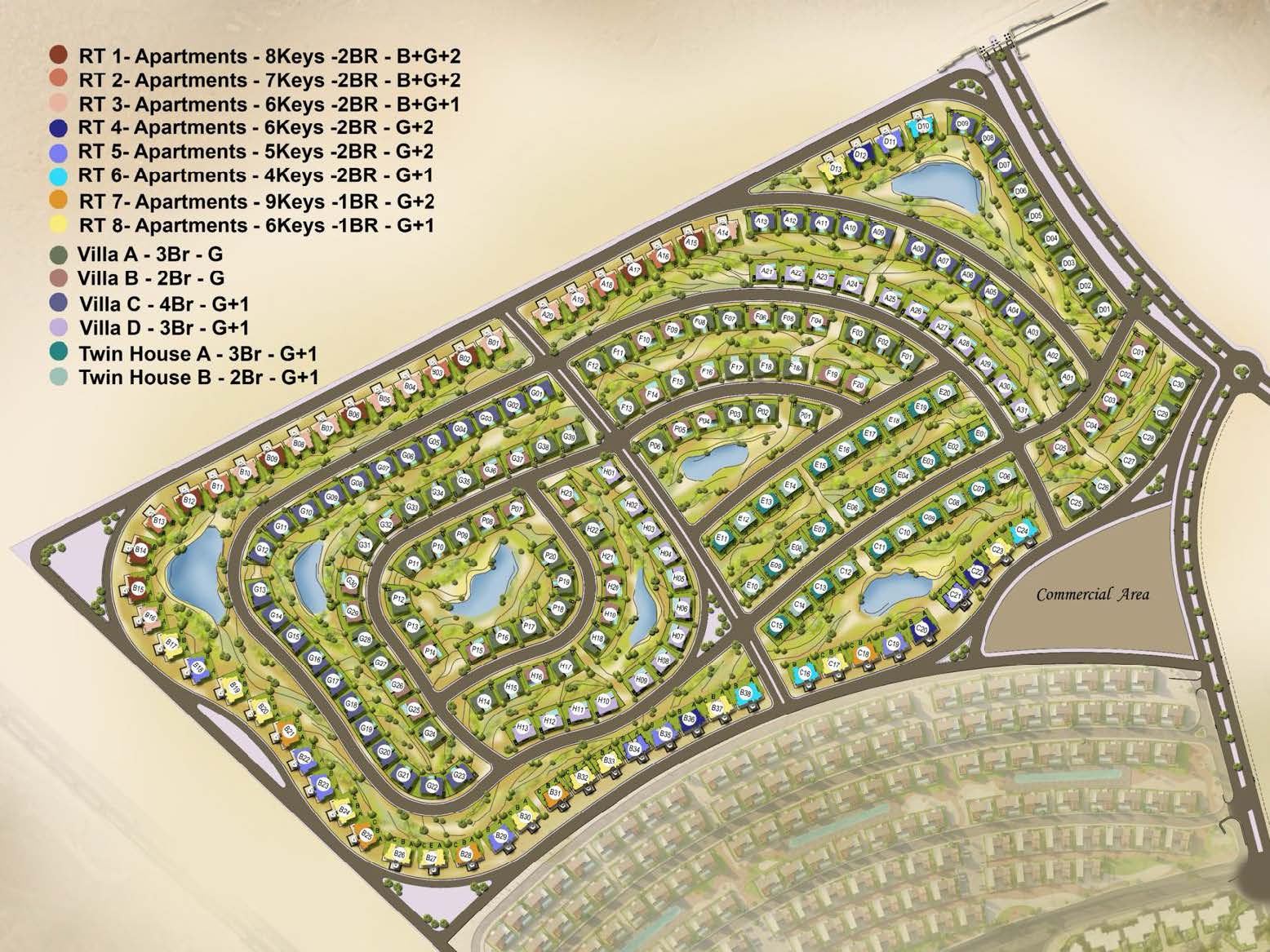 Greens Baywest Valley in Somabay Master Plan
