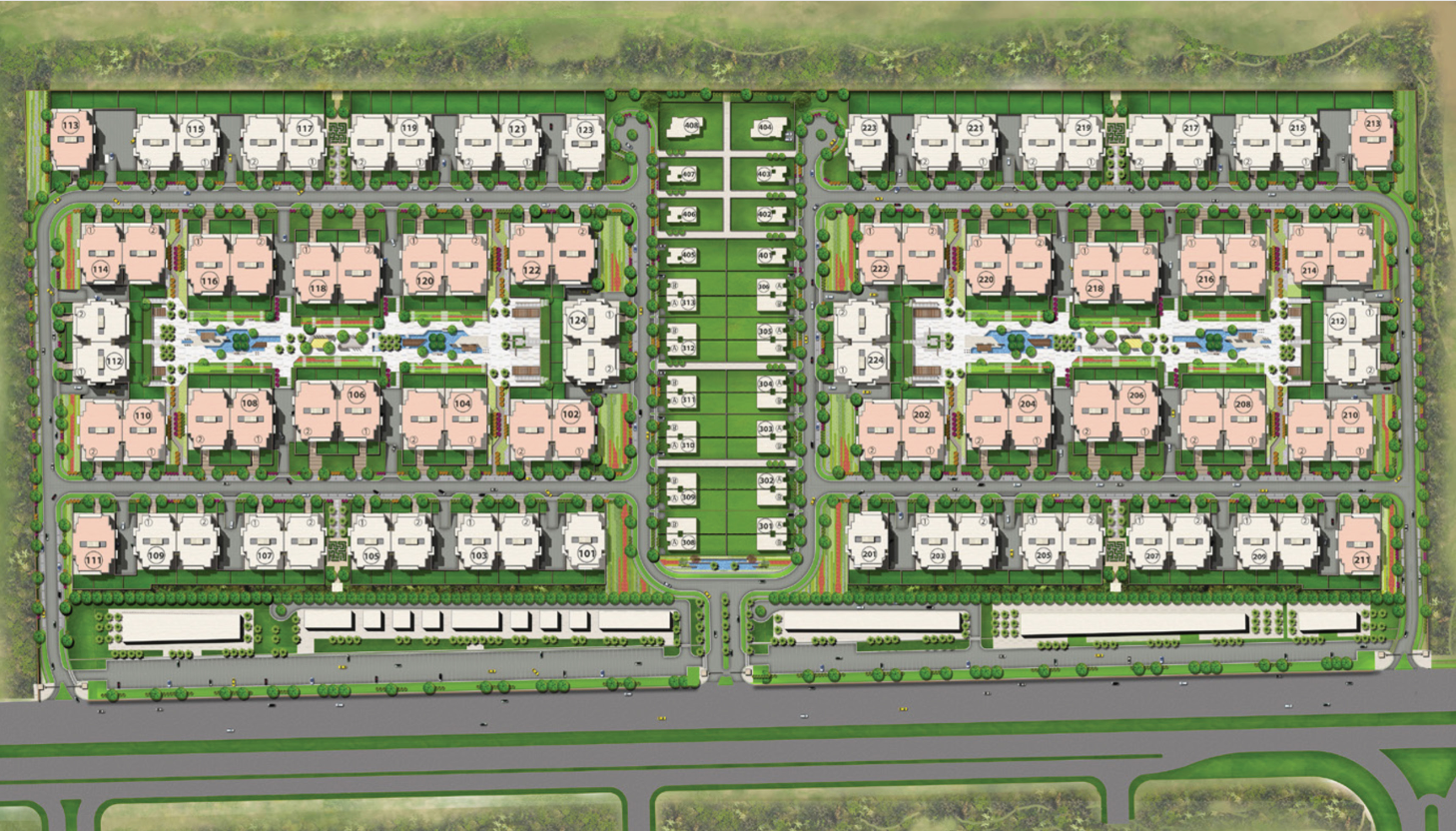 كمبوند ذا ادريس ايست القاهرة الجديدة درة العقارية - The Address East Compound New Cairo المخطط العام