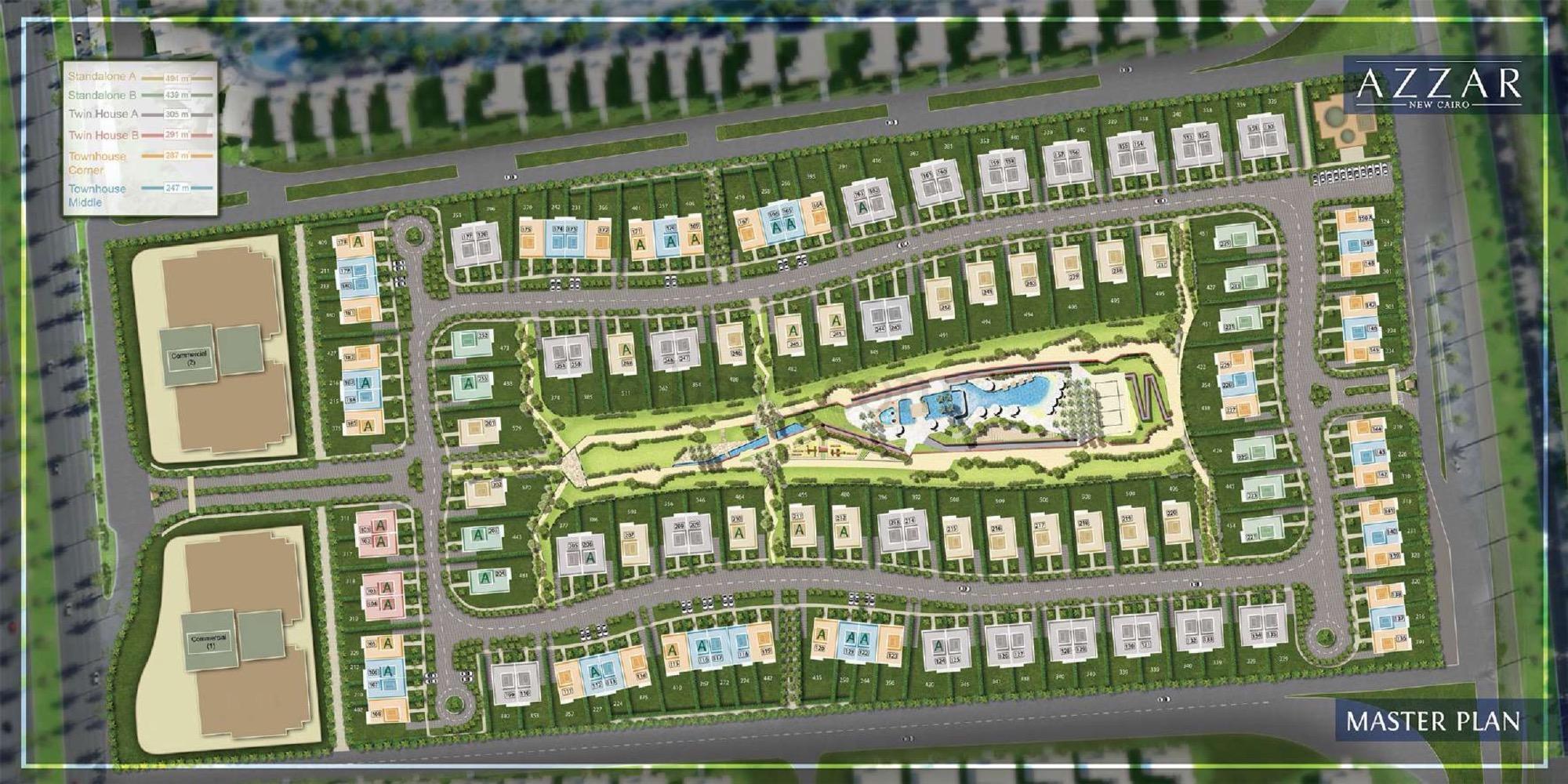 Shine and unlimited prosperity in the best villa for sale in Azar Fifth Settlement! Master Plan