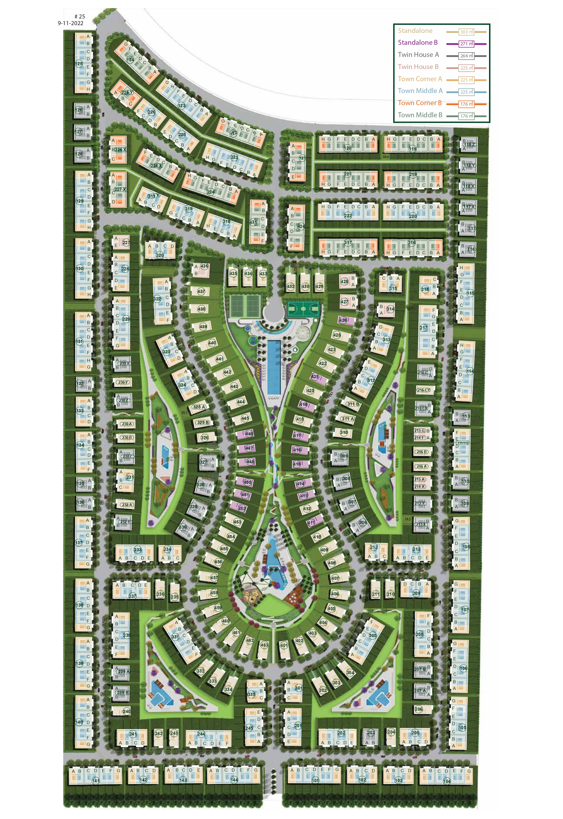 Azadir New Cairo Compound OUD Master Plan