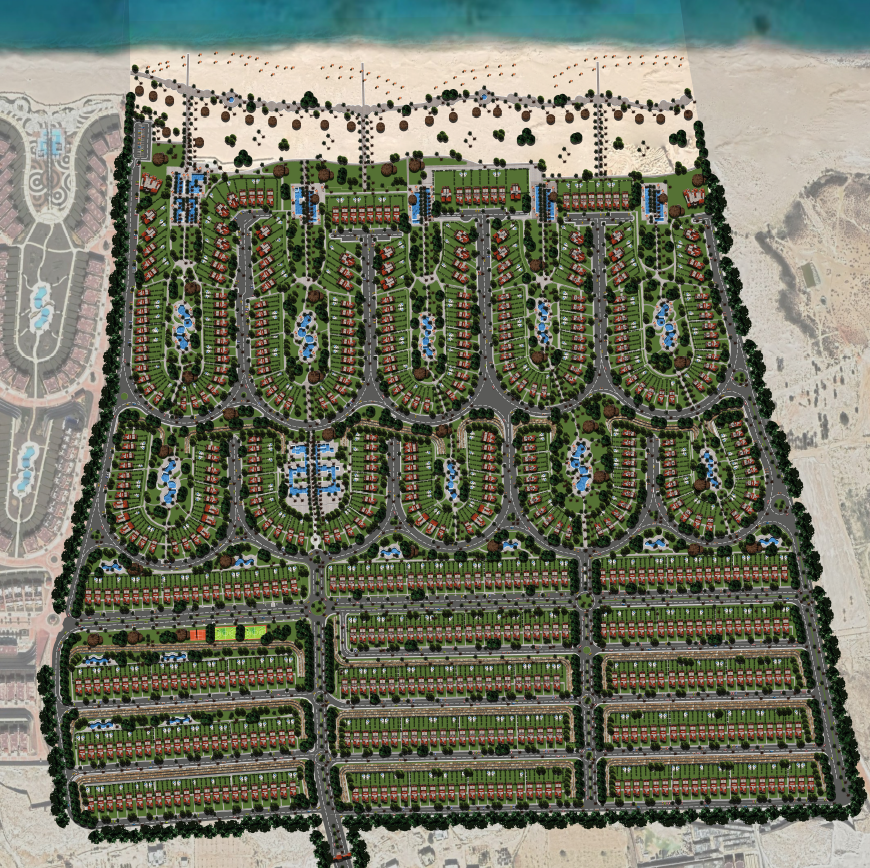 قرية لافيستا باي ايست الساحل الشمالي - La Vista Bay East North Coast المخطط العام