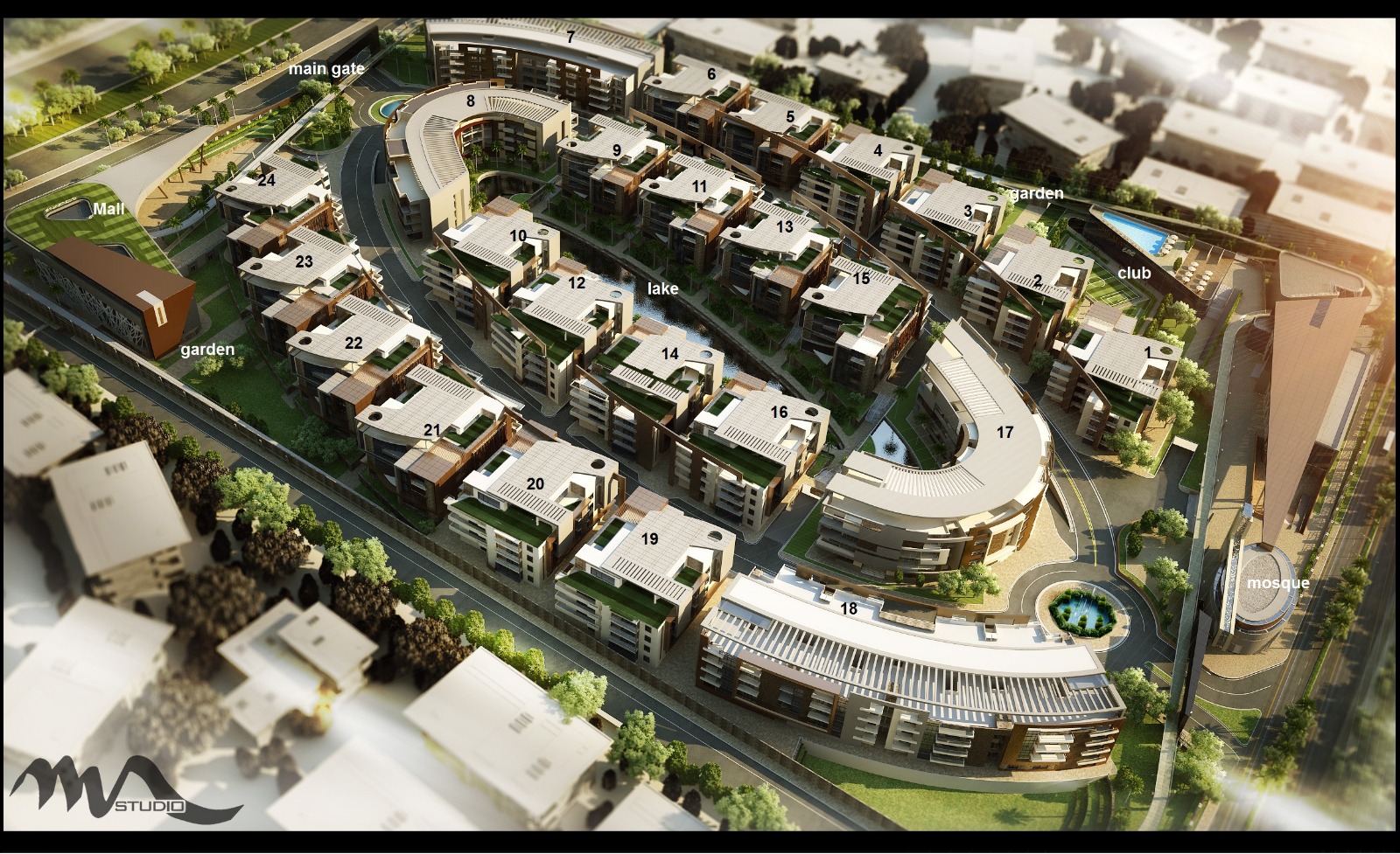 La Mirada Mostakbal City Compound Grand Plaza Development Master Plan