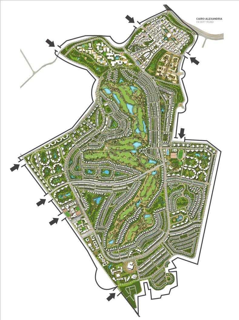 كمبوند نيو جيزة 6 أكتوبر - New Giza Compound 6 October المخطط العام