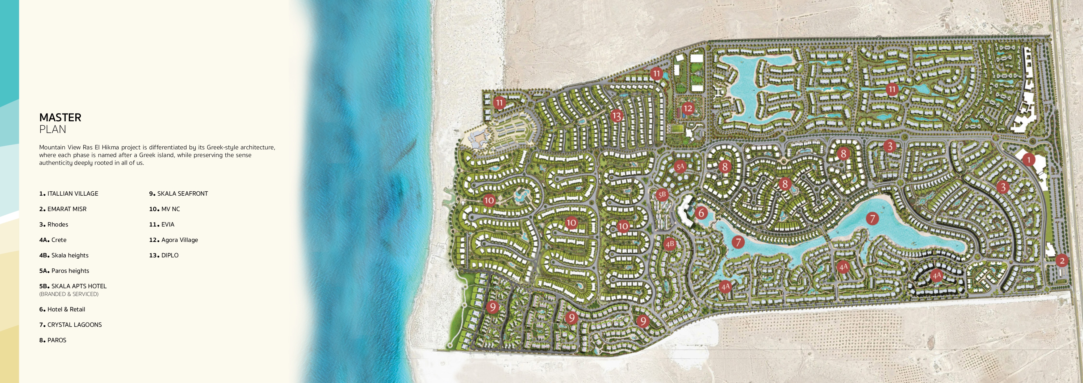 ماونتن فيو الساحل الشمالي  - Mountain View North Coast المخطط العام