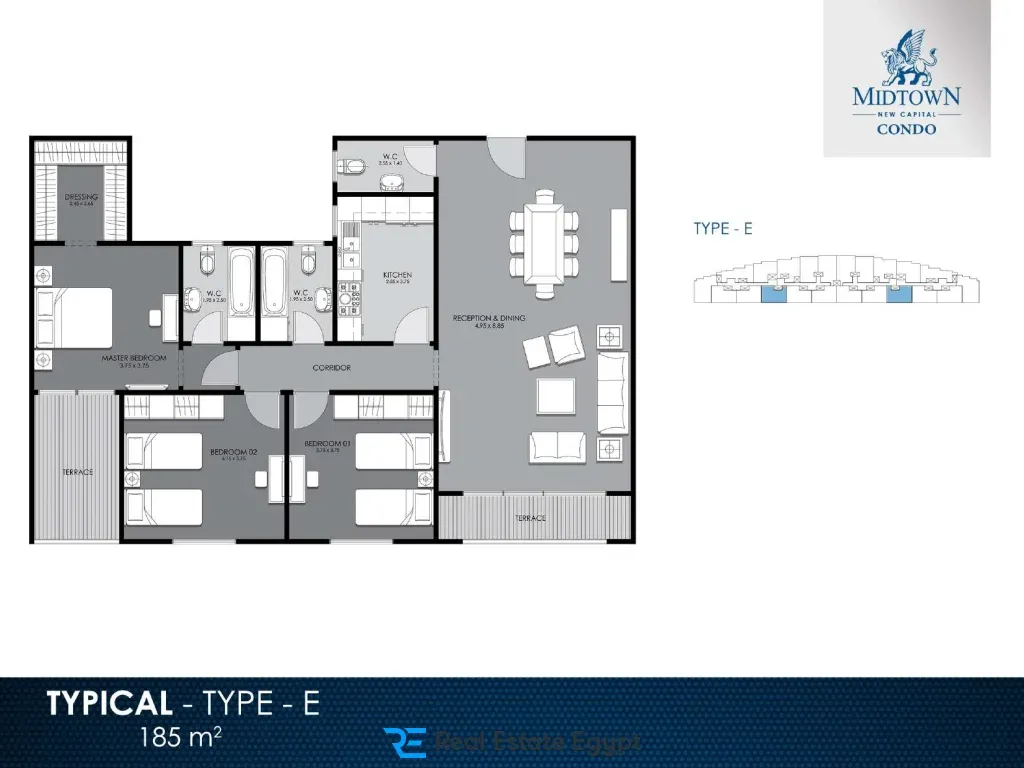 Midtown Condo New Capital Compound Better Home