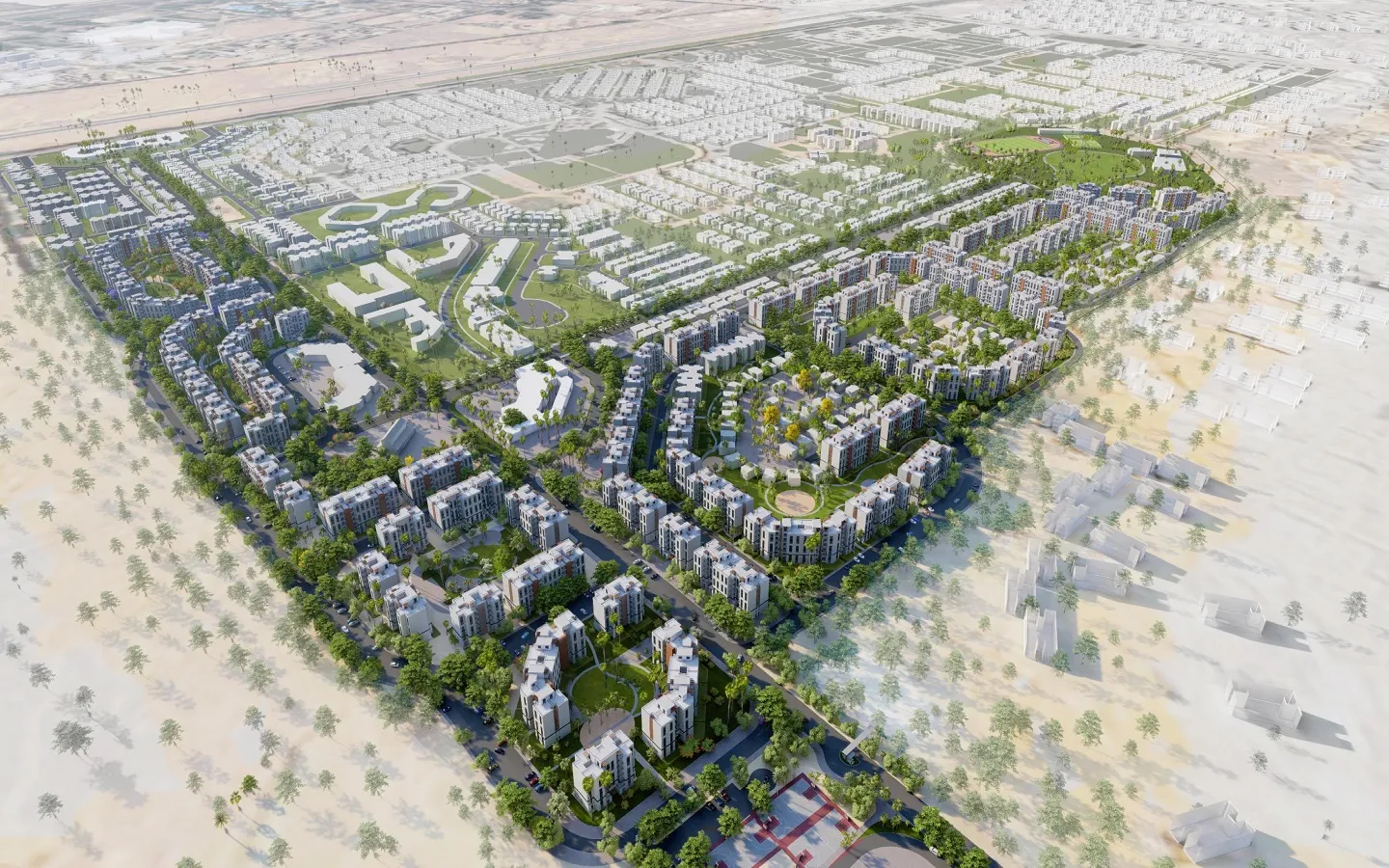 كمبوند ايكو ويست حدائق أكتوبر نيو سيتي للتطوير العقاري