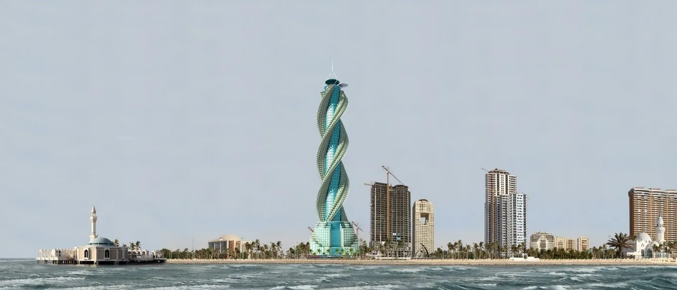 Diamond Twisted Tower New Capital Amazon Development