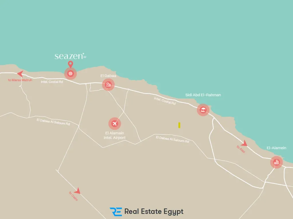 قرية سيزن الساحل الشمالي القمزي للتطوير العقاري