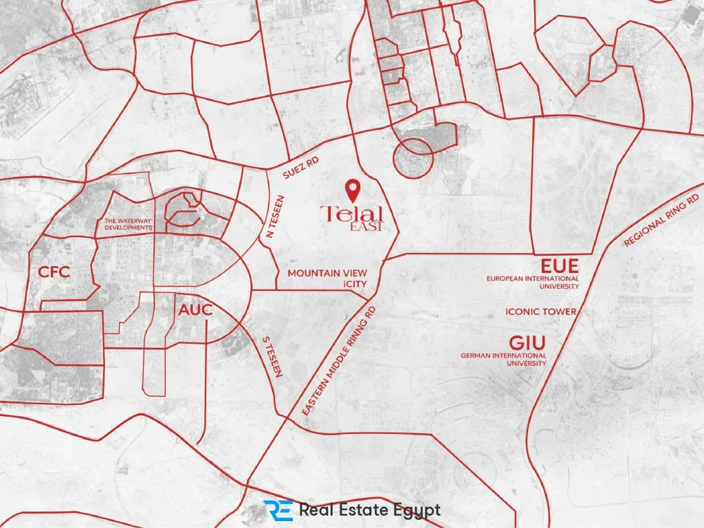 كمبوند تلال ايست القاهرة الجديدة PRE