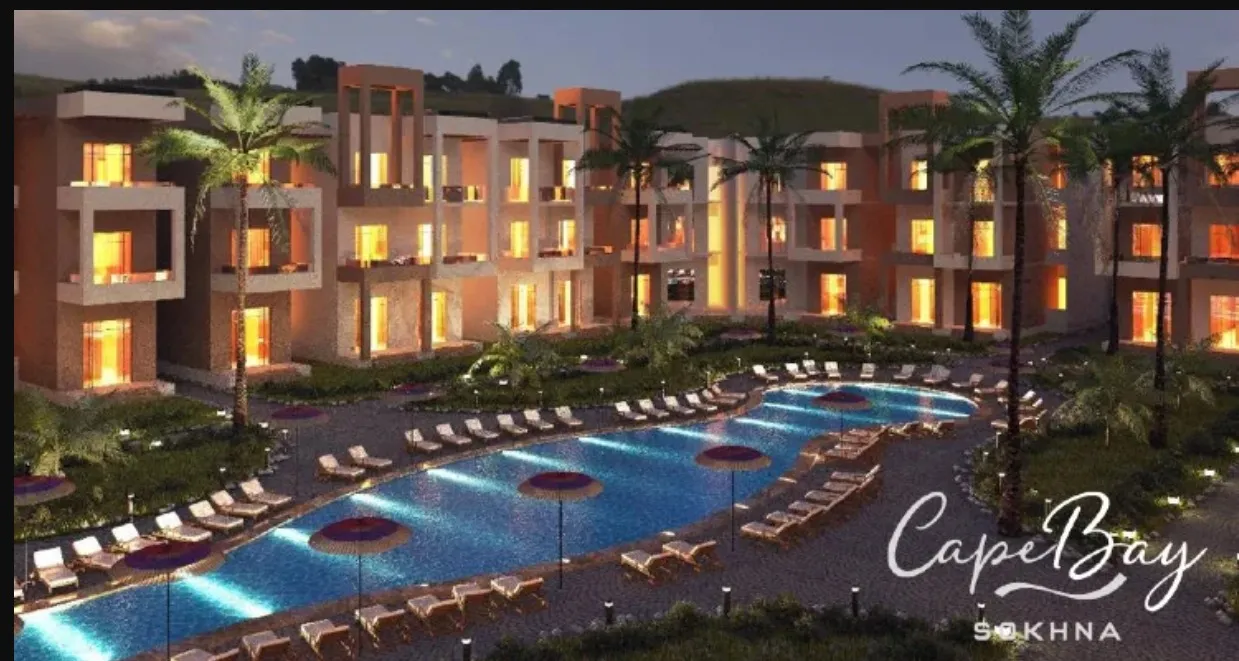 The most distinctive Chalet for sale at Cape Bay Sokhna Village with an area of 143m