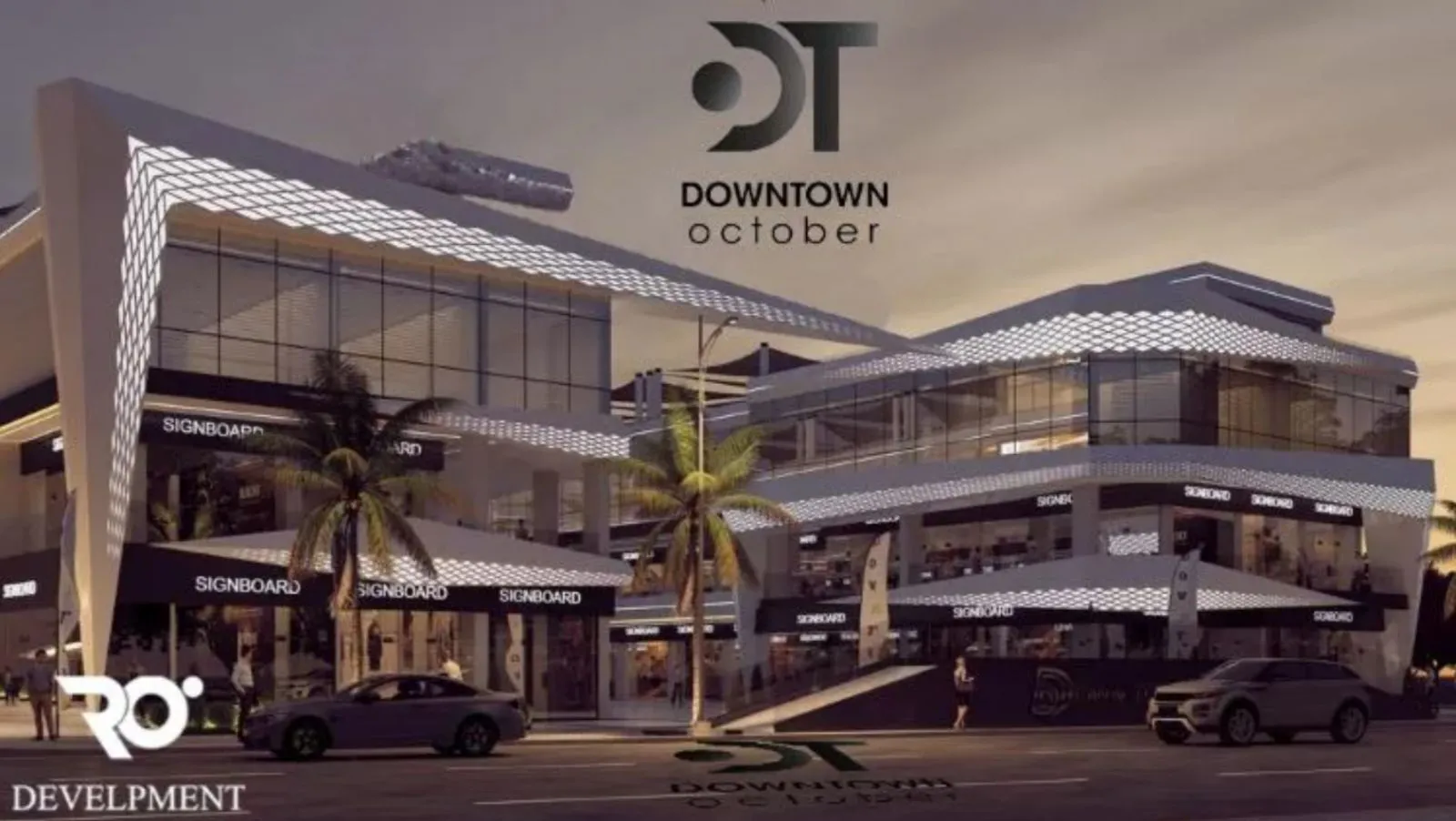 For sale with installments an Office of 45 meters in Down Town 6 October Mall