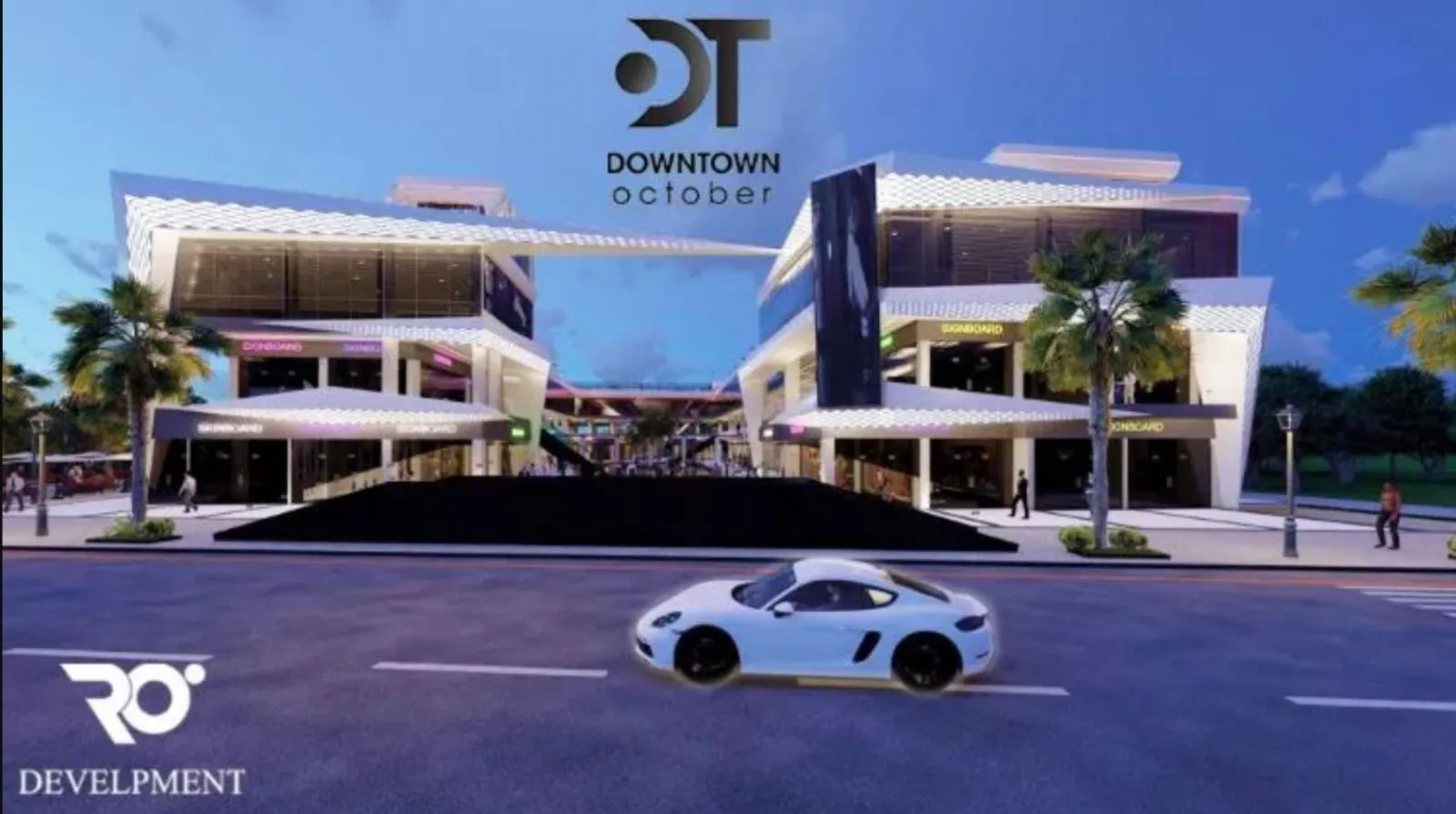 For sale with installments an Office of 45 meters in Down Town 6 October Mall