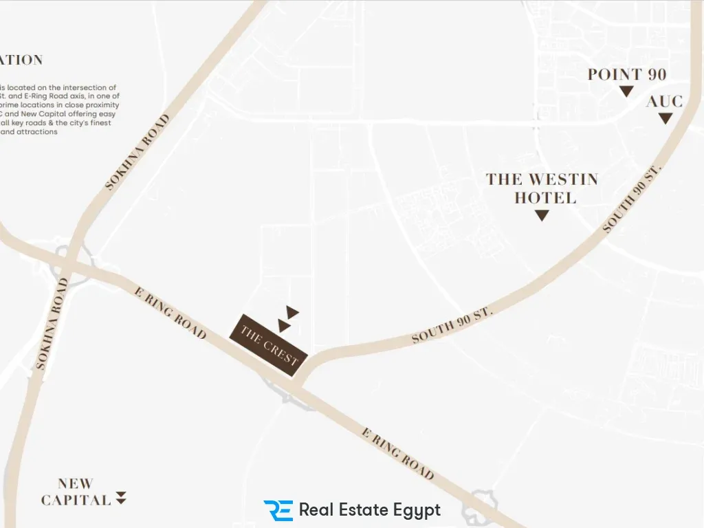 Find Out The Price Of An Apartment Starting From 130 meters in The Crest Compound