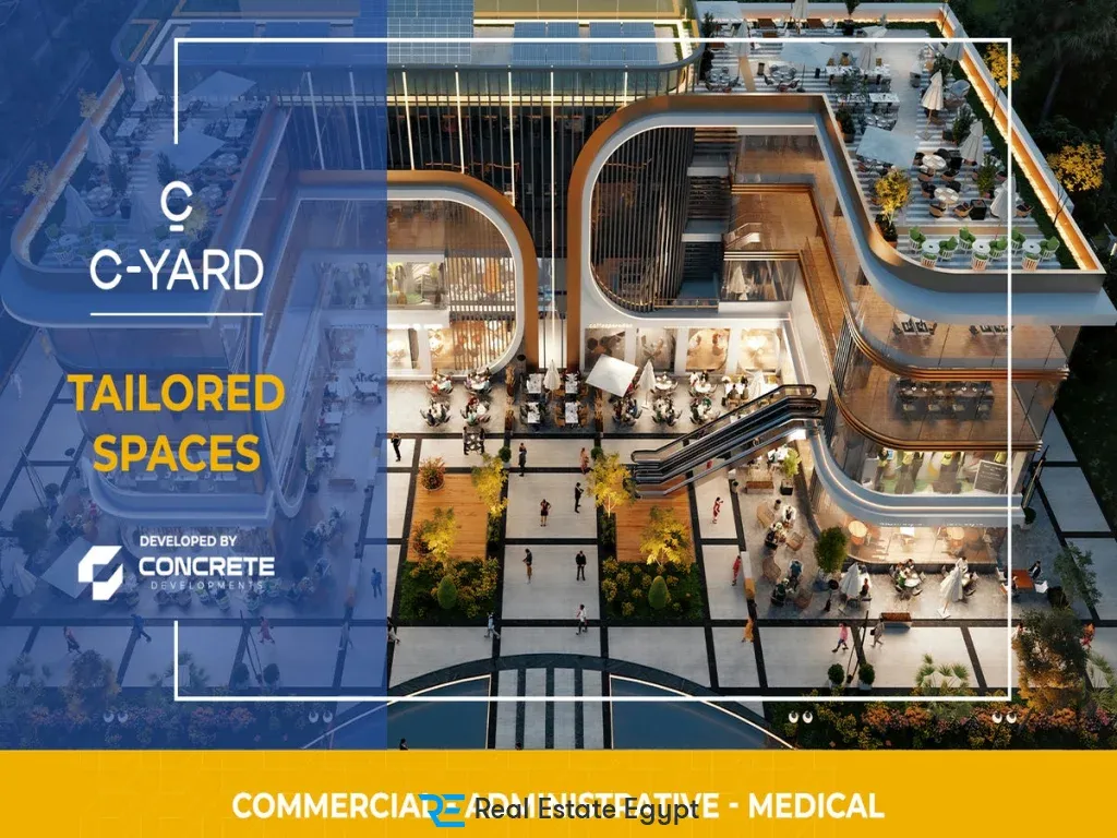 Office for sale 57m in C Yard New Cairo with payment facilities