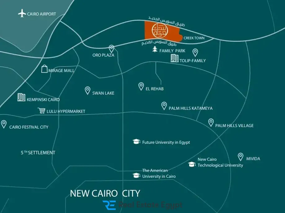 Get An Office in Saada New Cairo Mall Starting From 60m²