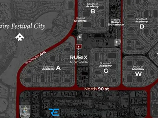 Invest in a 76m unit in Rubix New Cairo Mall