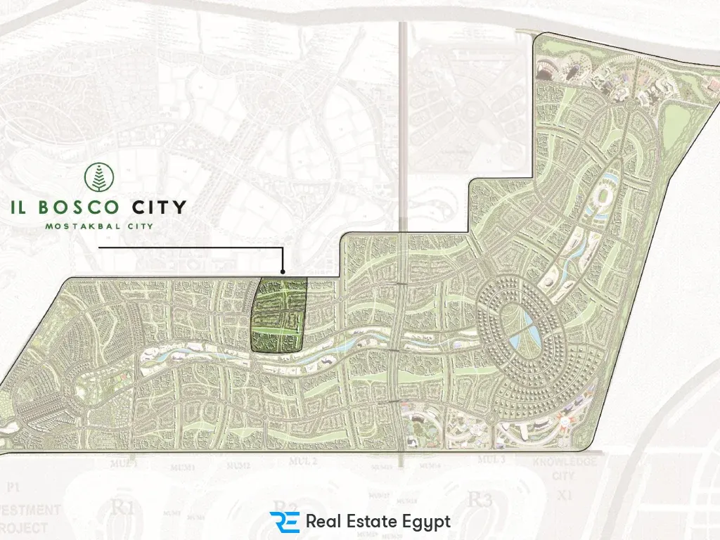 كمبوند لارادورا البوسكو سيتي المستقبل سيتي مصر إيطاليا -  Laradura Compound Il Bosco City El Mostakbal