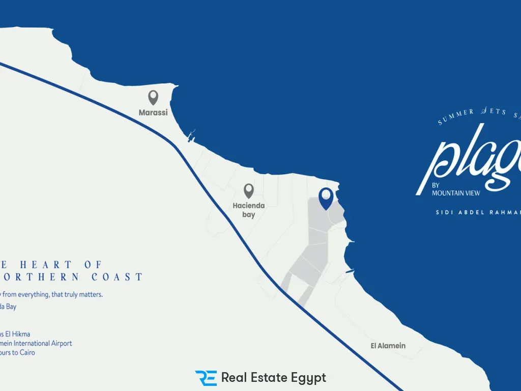 Hurry Up To Buy a 250m² Twin house in Plage Sidi Abdel Rahman Village Mountain View