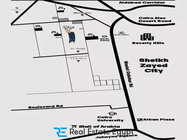 كمبوند تاباه ويست زايد الجديدة ZG للتطوير العقاري
