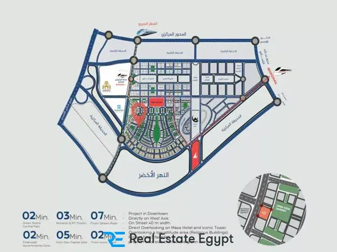 West View New Administrative Capital Mall Squares Developments