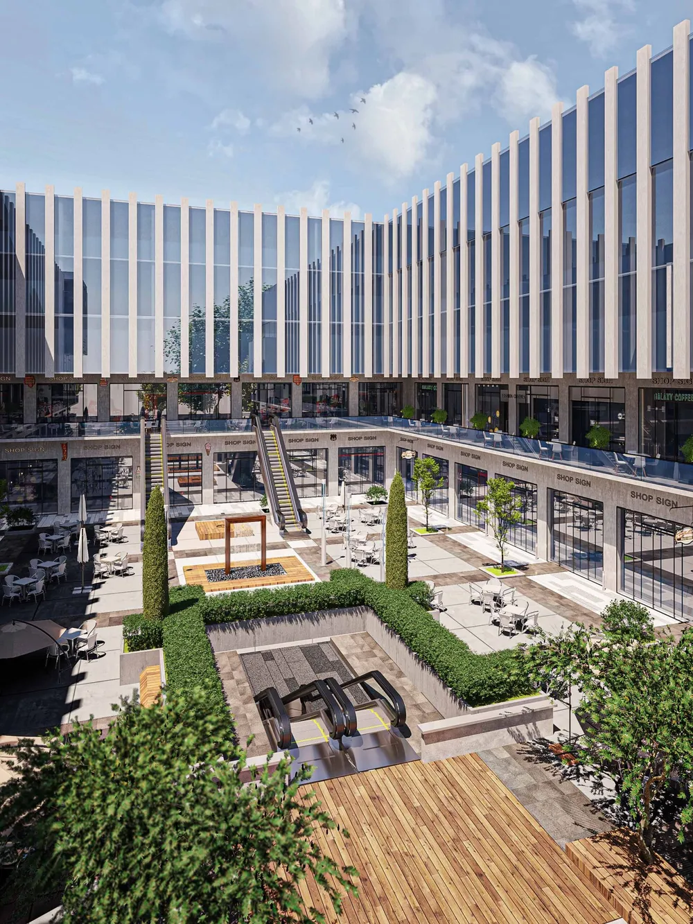 مول ات بيزنس هاب القاهرة الجديدة أب وايد للتطوير العقاري - It Business Hub New Cairo Mall