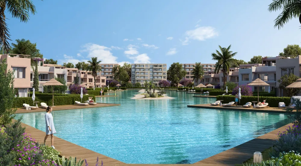 قرية هاسيندا بلو رأس الحكمة الساحل الشمالي بالم هيلز للتطوير العقاري - Hacienda Blue Ras El Hekma Village