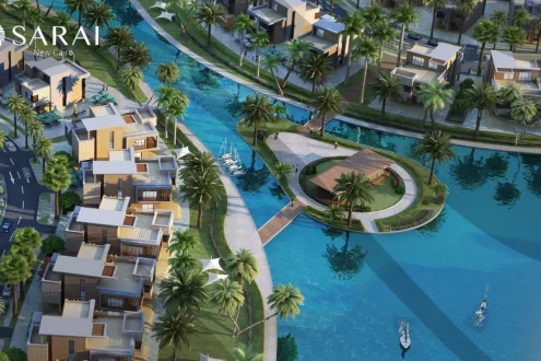 Live in an atmosphere of luxury in the finest apartments for sale, Sarai Compound New Cairo