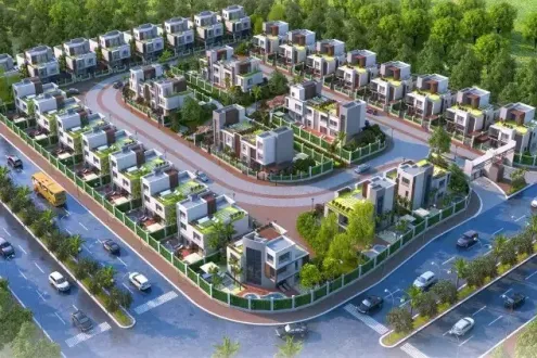 كمبوند بارك فالي بلو زايد الجديدة إيفيد للتطوير العقاري - Park Valley Blue New Zayed Compound