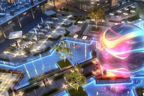 مول اي في بيزنس بارك التجمع الخامس ويلث للتطوير العقاري - IV Business Park New Cairo Mall