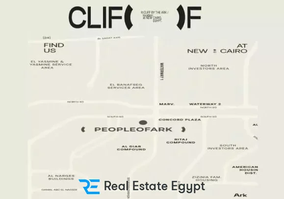 مول كليف التجمع الخامس ذا أرك للتطوير العقاري - Cliff New Cairo Mall
