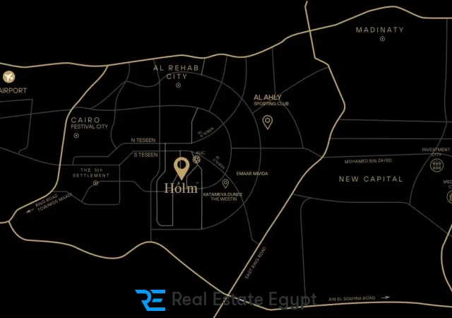 كمبوند هولم ريزيدنس التجمع الخامس مناج للتطوير العقاري - Holm Residence New Cairo Compound