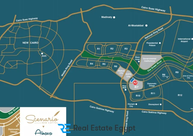 مول اينوفا العاصمة الإدارية الجديدة دومينار للتطوير العقاري - Enova Mall New Capital