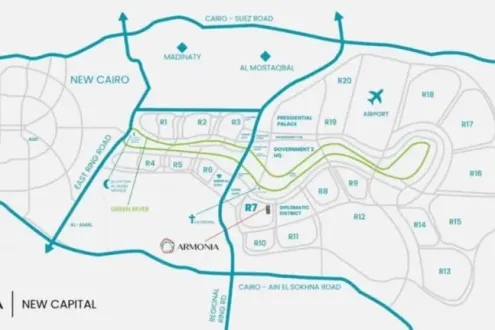 Armonia Walk Mall New Capital The Land