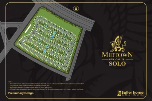كمبوند ميدتاون سولو العاصمة الادارية بيتر هوم للإستثمار العقاري - Midtown Solo New Capital Compound