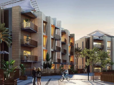 With an area of ​​156 sqm residential real estate for sale in Compound Six West Sheikh Zayed