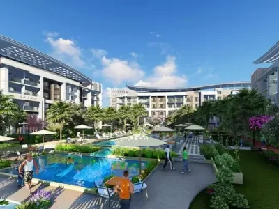 With the possibility of installments over 7 years with a 10% down payment get an apartment in Porto Pyramids Compound